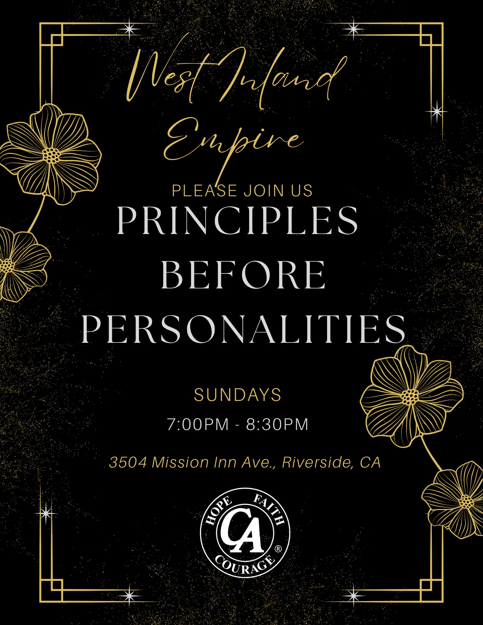 Principles Before Personalities